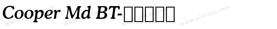 Cooper Md BT字体转换